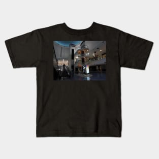 interior shot of a mall Kids T-Shirt